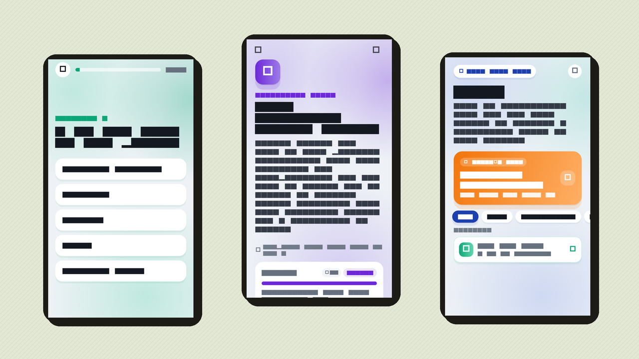 PsyQ — psychometric self-test app, question and results screens